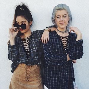 LF Furst Of A Kind lace up flannel